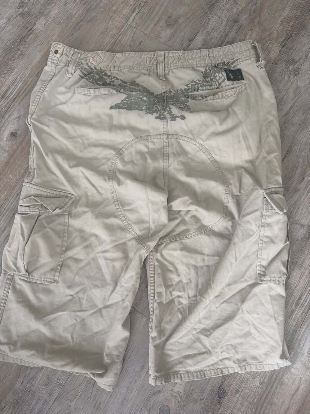 Guess Men's Beige Cargo Shorts Size 36